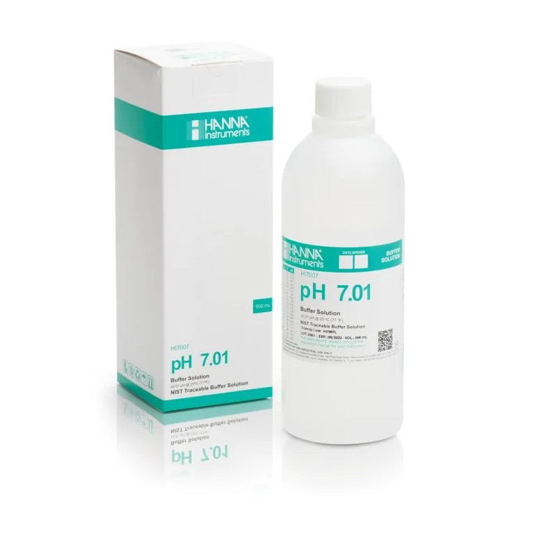 Hanna HI7007L solution tampon, pH 7.01, flacon 500ml